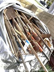 MaxSold Auction: Mixed Lot of 16+ Garden Tools, Wood Handles & Metal Heads - Carson (California, USA) PARTNER MANAGED Estate Sale Online Auction -  South Perry Street