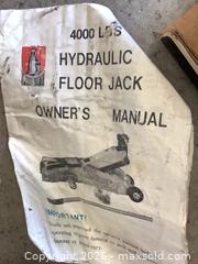 MaxSold Auction: Pro-Lift 4000 lb Hydraulic Floor Jack with 2 Warning Triangles - Carson (California, USA) PARTNER MANAGED Estate Sale Online Auction -  South Perry Street
