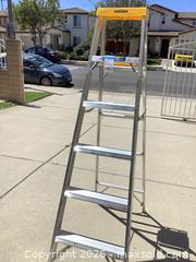 MaxSold Auction: Werner Aluminum 6 ft A-Frame Step Ladder, 250 lb Capacity - Carson (California, USA) PARTNER MANAGED Estate Sale Online Auction -  South Perry Street