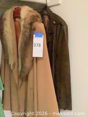 MaxSold Auction: Women's Camel Knee-Length Wool Coat with Fur Collar - Carson (California, USA) PARTNER MANAGED Estate Sale Online Auction -  South Perry Street