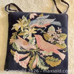 MaxSold Auction: 5 Needlepointed Seat Cushions - San Jose (California, USA) PARTNER MANAGED Downsizing Online Auction - San Gabriel Way