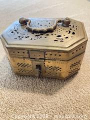 MaxSold Auction: Brass Vintage Reticulated Box  - San Jose (California, USA) PARTNER MANAGED Downsizing Online Auction - San Gabriel Way