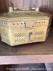 MaxSold Auction: Brass Vintage Reticulated Box  - San Jose (California, USA) PARTNER MANAGED Downsizing Online Auction - San Gabriel Way