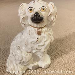 MaxSold Auction: Staffordshire Dog in Antique White  - San Jose (California, USA) PARTNER MANAGED Downsizing Online Auction - San Gabriel Way