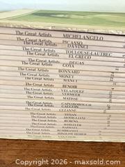 MaxSold Auction: ‘THE GREAT ARTISTS’ compilation by Funk&Wagnalls. Inc.  - San Jose (California, USA) PARTNER MANAGED Downsizing Online Auction - San Gabriel Way