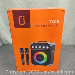 MaxSold Auction: Portable Bluetooth Karaoke Speaker with 2 Wireless Microphone PA System with Bass/Treble + - Toronto (Ontario, Canada) SELLER MANAGED Downsizing Online Auction - Metropolitan Road (STORAGE)