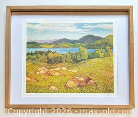 MaxSold Auction: Beautifully Framed "Haliburton" Group of Seven Hand Signed Lithograph by A.J. Casson 24 x 30" with COA - Larger Size - Otonabee-South Monaghan (Ontario, Canada) PARTNER MANAGED Reseller Online Auction - Dougall Drive