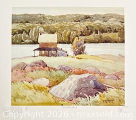 MaxSold Auction: Group of Seven Lithograph Hand Signed by A.J.Casson “Lake Kashagawigamog” with COA 11 x 13 - Otonabee-South Monaghan (Ontario, Canada) PARTNER MANAGED Reseller Online Auction - Dougall Drive