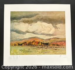 MaxSold Auction: Group of Seven Lithograph Hand Signed by A.J.Casson “October Quebec” with COA 11 x 13 - Otonabee-South Monaghan (Ontario, Canada) PARTNER MANAGED Reseller Online Auction - Dougall Drive