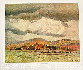 MaxSold Auction: Group of Seven Lithograph Hand Signed by A.J.Casson “October Quebec” with COA 11 x 13 - Otonabee-South Monaghan (Ontario, Canada) PARTNER MANAGED Reseller Online Auction - Dougall Drive