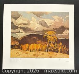 MaxSold Auction: Group of Seven Lithograph Hand Signed by A.J.Casson “October Storm Clouds” with COA 11 x 13 - Otonabee-South Monaghan (Ontario, Canada) PARTNER MANAGED Reseller Online Auction - Dougall Drive