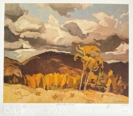 MaxSold Auction: Group of Seven Lithograph Hand Signed by A.J.Casson “October Storm Clouds” with COA 11 x 13 - Otonabee-South Monaghan (Ontario, Canada) PARTNER MANAGED Reseller Online Auction - Dougall Drive
