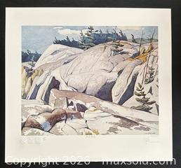 MaxSold Auction: Group of Seven lithograph Hand Signed by A.J.Casson “Rock Study” with COA 11 x 13 - Otonabee-South Monaghan (Ontario, Canada) SELLER MANAGED Reseller Online Auction - Dougall Drive
