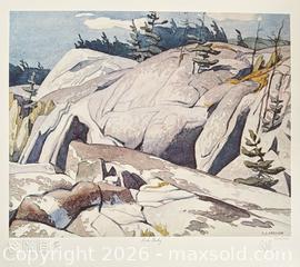 MaxSold Auction: Group of Seven lithograph Hand Signed by A.J.Casson “Rock Study” with COA 11 x 13 - Otonabee-South Monaghan (Ontario, Canada) SELLER MANAGED Reseller Online Auction - Dougall Drive