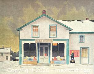 MaxSold Auction: Hand Signed Group of Seven lithograph by A.J. Casson “Annebles General Store” 20 x 24 with COA - Otonabee-South Monaghan (Ontario, Canada) PARTNER MANAGED Reseller Online Auction - Dougall Drive