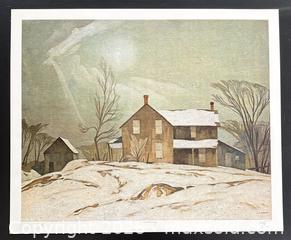 MaxSold Auction: Hand Signed Group of Seven Lithograph by A.J. Casson “Farm House March Day” with COA 20 x 24 Larger Print - Otonabee-South Monaghan (Ontario, Canada) PARTNER MANAGED Reseller Online Auction - Dougall Drive