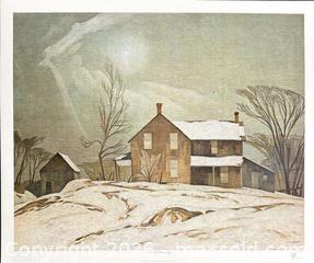 MaxSold Auction: Hand Signed Group of Seven Lithograph by A.J. Casson “Farm House March Day” with COA 20 x 24 Larger Print - Otonabee-South Monaghan (Ontario, Canada) PARTNER MANAGED Reseller Online Auction - Dougall Drive