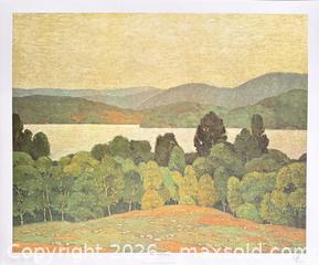 MaxSold Auction: Hand Signed Group of Seven Lithograph by A.J. Casson “Lake Kashagawigamog” 20 x 24 with COA Great Size - Otonabee-South Monaghan (Ontario, Canada) PARTNER MANAGED Reseller Online Auction - Dougall Drive