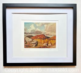 MaxSold Auction: Incredible Framed “Hills at Bancroft” Hand Signed Group of Seven Lithograph by A.J. Casson with COA 20 x 24 - Otonabee-South Monaghan (Ontario, Canada) PARTNER MANAGED Reseller Online Auction - Dougall Drive