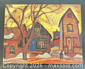 MaxSold Auction: Masters of Canada Icon “Street in Hull" by A. Y. Jackson with COA Exact Size Replica  - Otonabee-South Monaghan (Ontario, Canada) PARTNER MANAGED Reseller Online Auction - Dougall Drive