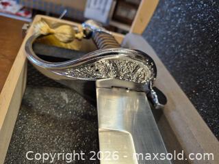 MaxSold Auction: Champaign Saber / decorative sword with Display Box - Ottawa (Ontario, Canada) SELLER MANAGED Downsizing Online Auction - St.-Denis Street