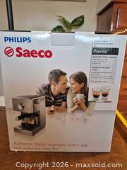 MaxSold Auction: Philips Saeco Poemia Stainless Steel Semi-Automatic Espresso - Ottawa (Ontario, Canada) SELLER MANAGED Downsizing Online Auction - St.-Denis Street