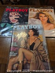 MaxSold Auction: Playboy Magazines Lot of 3, 1980s - Ottawa (Ontario, Canada) SELLER MANAGED Downsizing Online Auction - St.-Denis Street