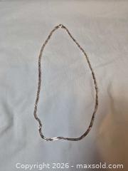MaxSold Auction: Sterling Silver .925 Herringbone Chain Necklace - Ottawa (Ontario, Canada) SELLER MANAGED Downsizing Online Auction - St.-Denis Street