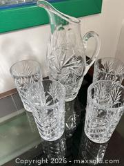 MaxSold Auction: 5-Piece Clear Cut Crystal Pitcher and Tumbler Set - London (Ontario, Canada) PARTNER MANAGED Moving Online Auction - Manchester Road