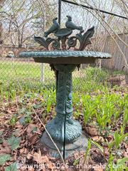 MaxSold Auction: Cast Iron Victorian Urn-Style Bird Bath with Pedestal - London (Ontario, Canada) PARTNER MANAGED Moving Online Auction - Manchester Road