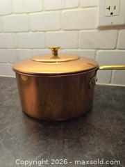 MaxSold Auction: Copper-Plated Pot with Stainless Interior and Matching Lid - London (Ontario, Canada) PARTNER MANAGED Moving Online Auction - Manchester Road