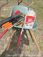 MaxSold Auction: Garden Tool Lot with Single-Wheel Plastic Wheelbarrow - London (Ontario, Canada) PARTNER MANAGED Moving Online Auction - Manchester Road