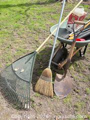MaxSold Auction: Garden Tool Lot with Single-Wheel Plastic Wheelbarrow - London (Ontario, Canada) PARTNER MANAGED Moving Online Auction - Manchester Road