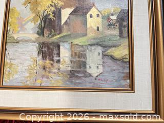 MaxSold Auction: Set of 4 Framed Original Oil River Landscape Paintings by H. Vaughan - London (Ontario, Canada) PARTNER MANAGED Moving Online Auction - Manchester Road