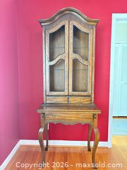 MaxSold Auction: Solid Wood Hutch Secretary Desk, French Provincial Style, 30x18.75x79 - London (Ontario, Canada) PARTNER MANAGED Moving Online Auction - Manchester Road