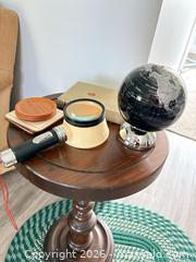 MaxSold Auction: Solid Wood Pedestal Side/End Table, Dark Walnut Finish - London (Ontario, Canada) PARTNER MANAGED Moving Online Auction - Manchester Road