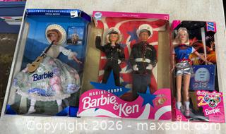 MaxSold Auction: Lot of (3) Barbie Dolls w/ Disney Barbie - Rush (New York, USA) PARTNER MANAGED Estate Sale Online Auction - Honeoye Falls Five Points Road.