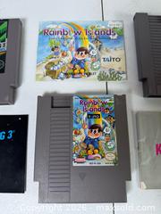 MaxSold Auction: Lot of (3) NES Nintendo Games & Booklets - Rush (New York, USA) PARTNER MANAGED Estate Sale Online Auction - Honeoye Falls Five Points Road.