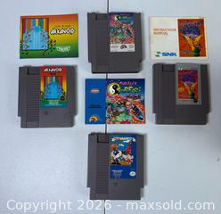 MaxSold Auction: Lot of (4) NES Nintendo Games & 3 Booklets - Rush (New York, USA) PARTNER MANAGED Estate Sale Online Auction - Honeoye Falls Five Points Road.