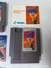 MaxSold Auction: Lot of (4) NES Nintendo Games & 3 Booklets - Rush (New York, USA) PARTNER MANAGED Estate Sale Online Auction - Honeoye Falls Five Points Road.