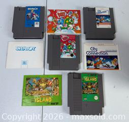 MaxSold Auction: Lot of (4) NES Nintendo Games & 4 Booklets - Rush (New York, USA) PARTNER MANAGED Estate Sale Online Auction - Honeoye Falls Five Points Road.