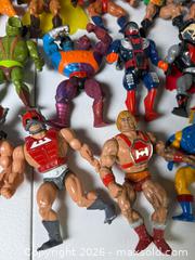 MaxSold Auction: MOTU He Man Large Figure Lot w/ Panthers - Rush (New York, USA) PARTNER MANAGED Estate Sale Online Auction - Honeoye Falls Five Points Road.