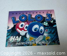 MaxSold Auction: NES Nintendo Lolo 3 Video Game & Booklet - Rush (New York, USA) PARTNER MANAGED Estate Sale Online Auction - Honeoye Falls Five Points Road.