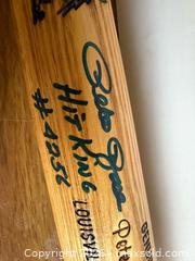 MaxSold Auction: Pete Rose Autographed Bat - Rush (New York, USA) PARTNER MANAGED Estate Sale Online Auction - Honeoye Falls Five Points Road.