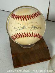 MaxSold Auction: Pete Rose Signed Baseball - Rush (New York, USA) PARTNER MANAGED Estate Sale Online Auction - Honeoye Falls Five Points Road.
