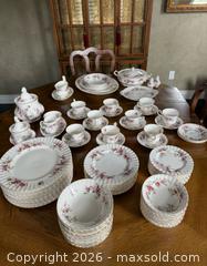 MaxSold Auction: Royal Albert Lavender Rose Bone China Large Set - Caledon (Ontario, Canada) SELLER MANAGED Downsizing Online Auction - Reddington