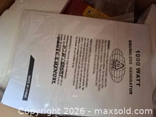MaxSold Auction: 1000W Generator A - Ewing Township (New Jersey, USA) PARTNER MANAGED Estate Sale Online Auction - Upper Ferry Road