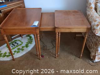 MaxSold Auction: Brandt of Grand Rapids Vintage Mid-Century Nesting Tables (Set of 3) - Ewing Township (New Jersey, USA) PARTNER MANAGED Estate Sale Online Auction - Upper Ferry Road