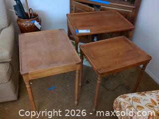 MaxSold Auction: Brandt of Grand Rapids Vintage Mid-Century Nesting Tables (Set of 3) - Ewing Township (New Jersey, USA) PARTNER MANAGED Estate Sale Online Auction - Upper Ferry Road