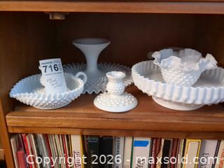 MaxSold Auction: Hobnail Milk Glass B - Ewing Township (New Jersey, USA) PARTNER MANAGED Estate Sale Online Auction - Upper Ferry Road